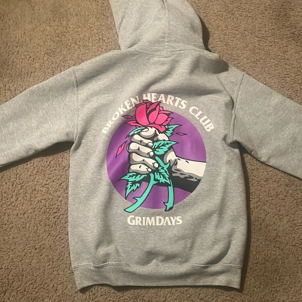 Grey Hoodie (Grim Days) Graphic Hoodie
